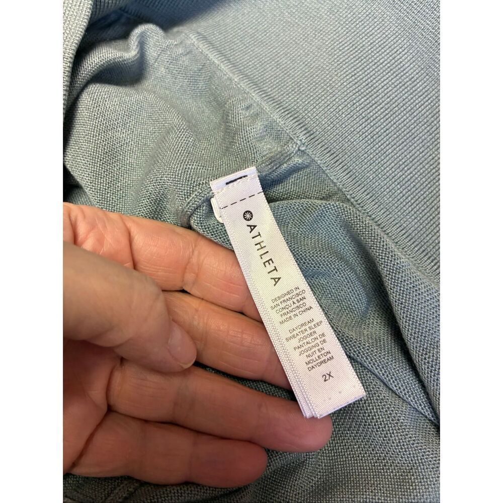 Athleta Knit Joggers in Teal Size 2X - Picture 6 of 6
